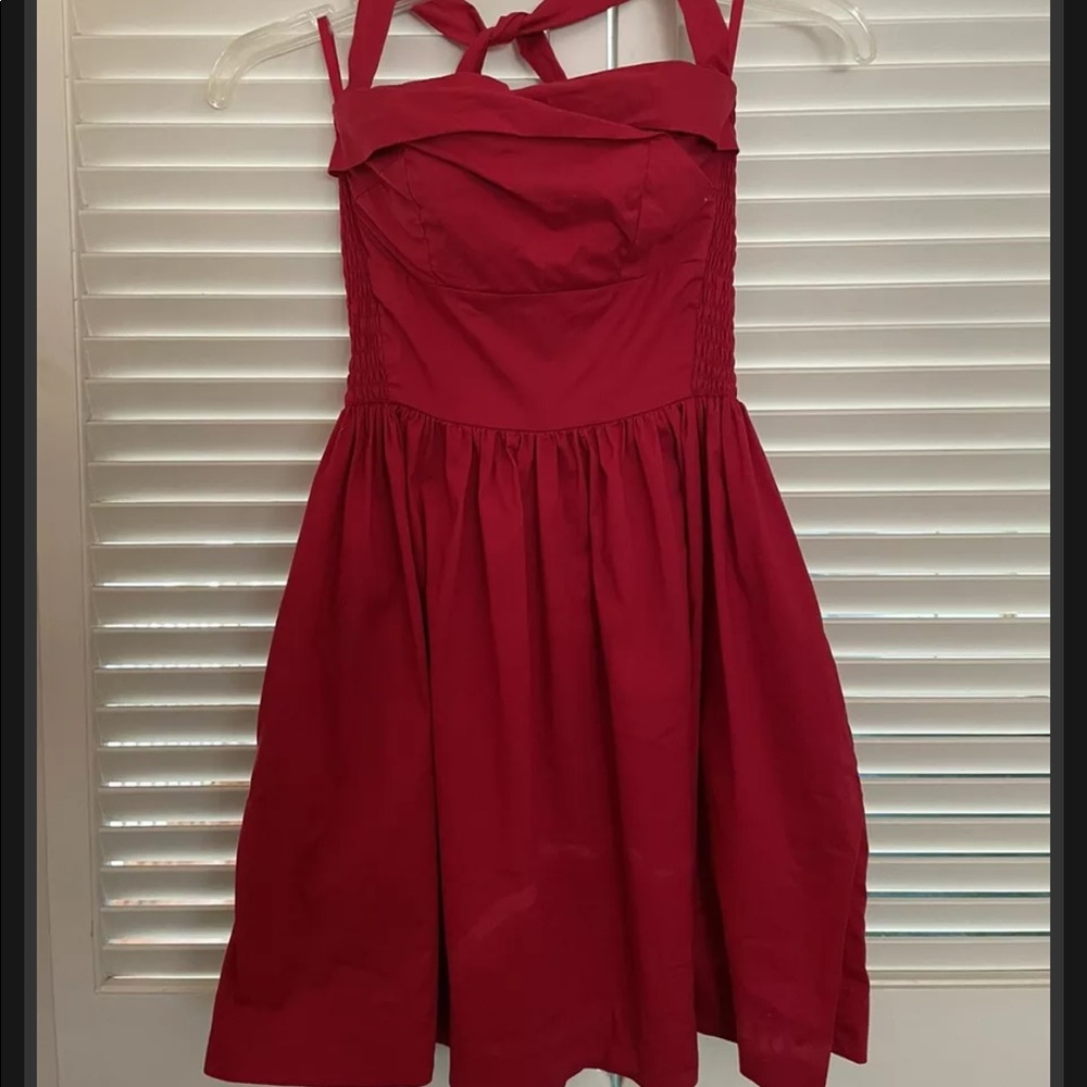 Trashy Diva red play suit dress pinup rockabilly size XS